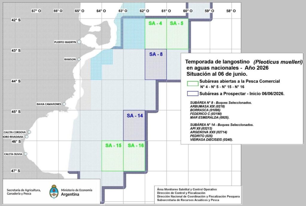 Se amplía el cuadro y abrirán Subáreas 14 y 8 para prospectar